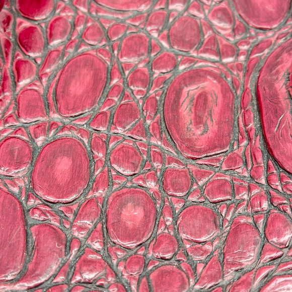 Large Charlie Lapson Leather Shoulder Bag Purse Burgundy size 16”x11” Laptop - Picture 2 of 16